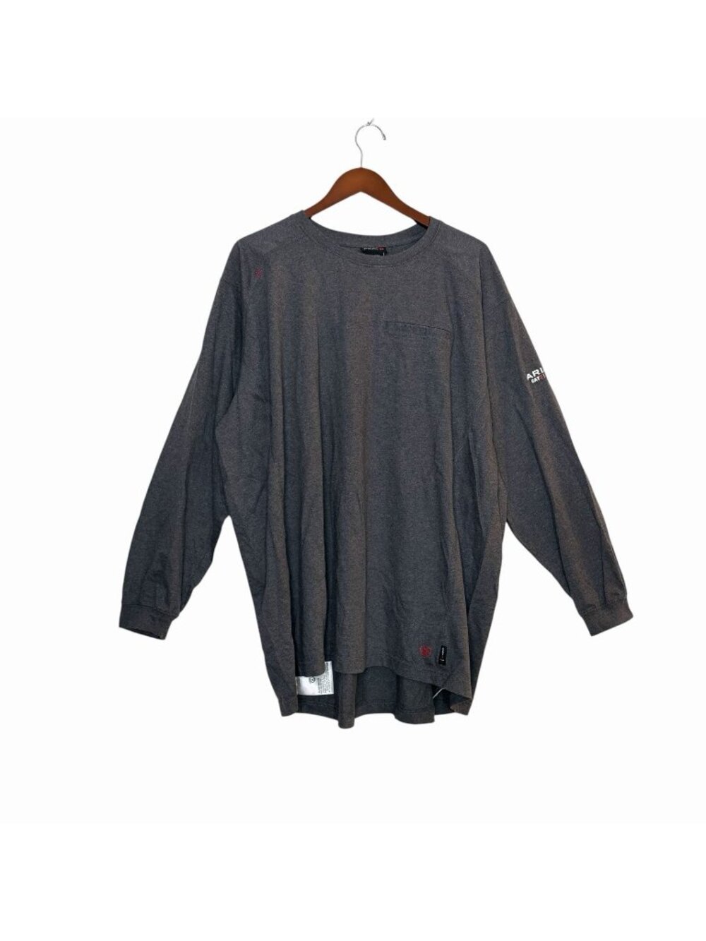 Ariat Shirt Gray FR Flame Resistant Cat 2 Pocket Long Sleeve Work Men’s Size 3XL